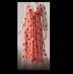 Plus size strawberry dress